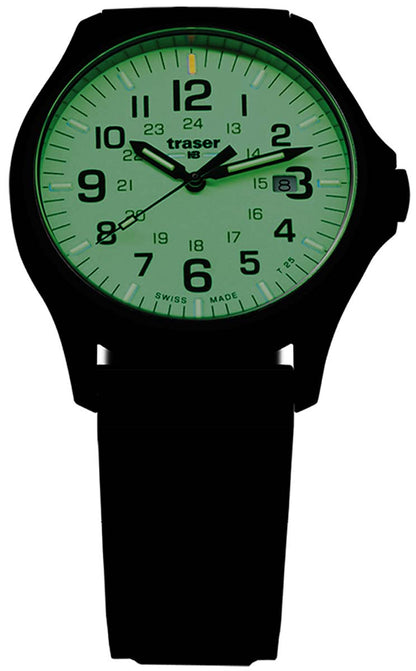 Traser P67 Officer Pro 107424 Herren Uhr • Trigalight® Illumination • Saphirglas