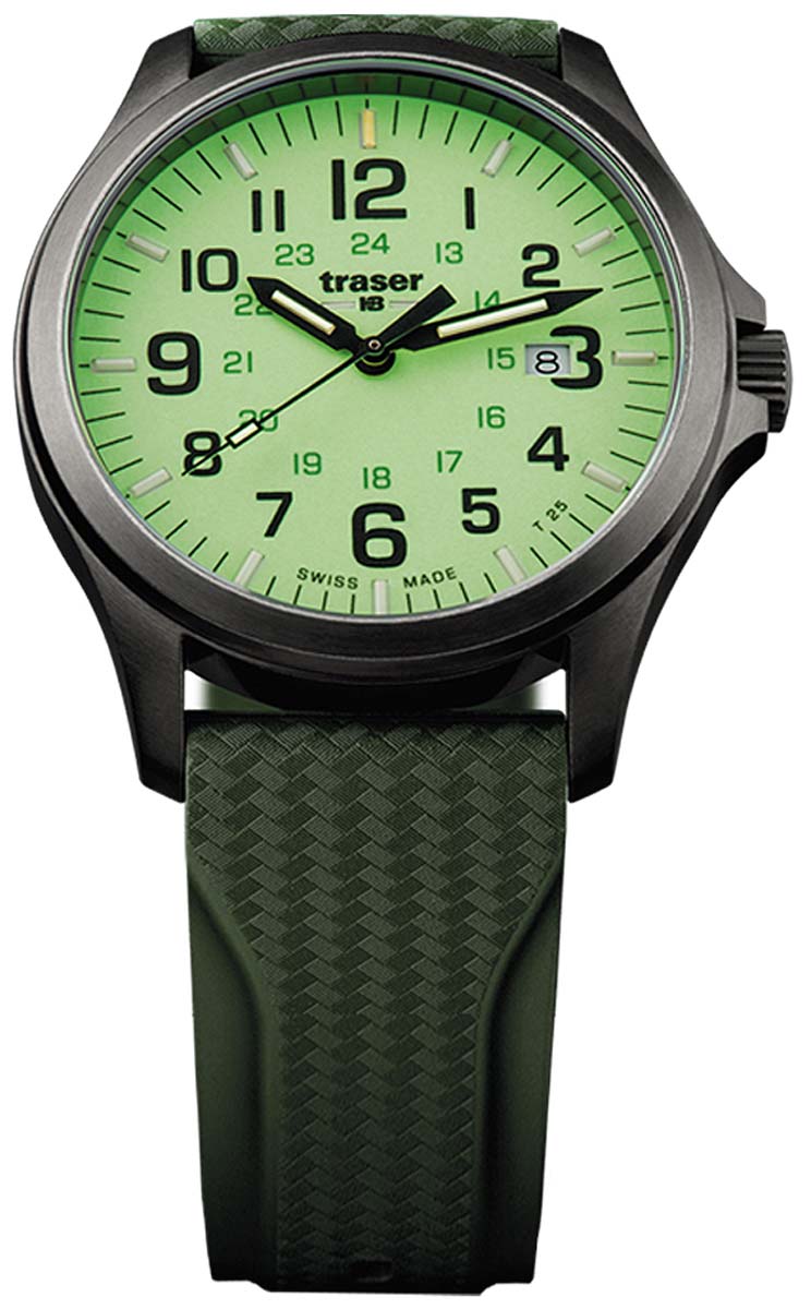 Traser P67 Officer Pro 107424 Herren Uhr • Trigalight® Illumination • Saphirglas