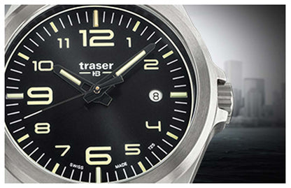 Traser P59 Essential M Black 108638 Herren Uhr • Trigalight-Technologie • Saphirglas