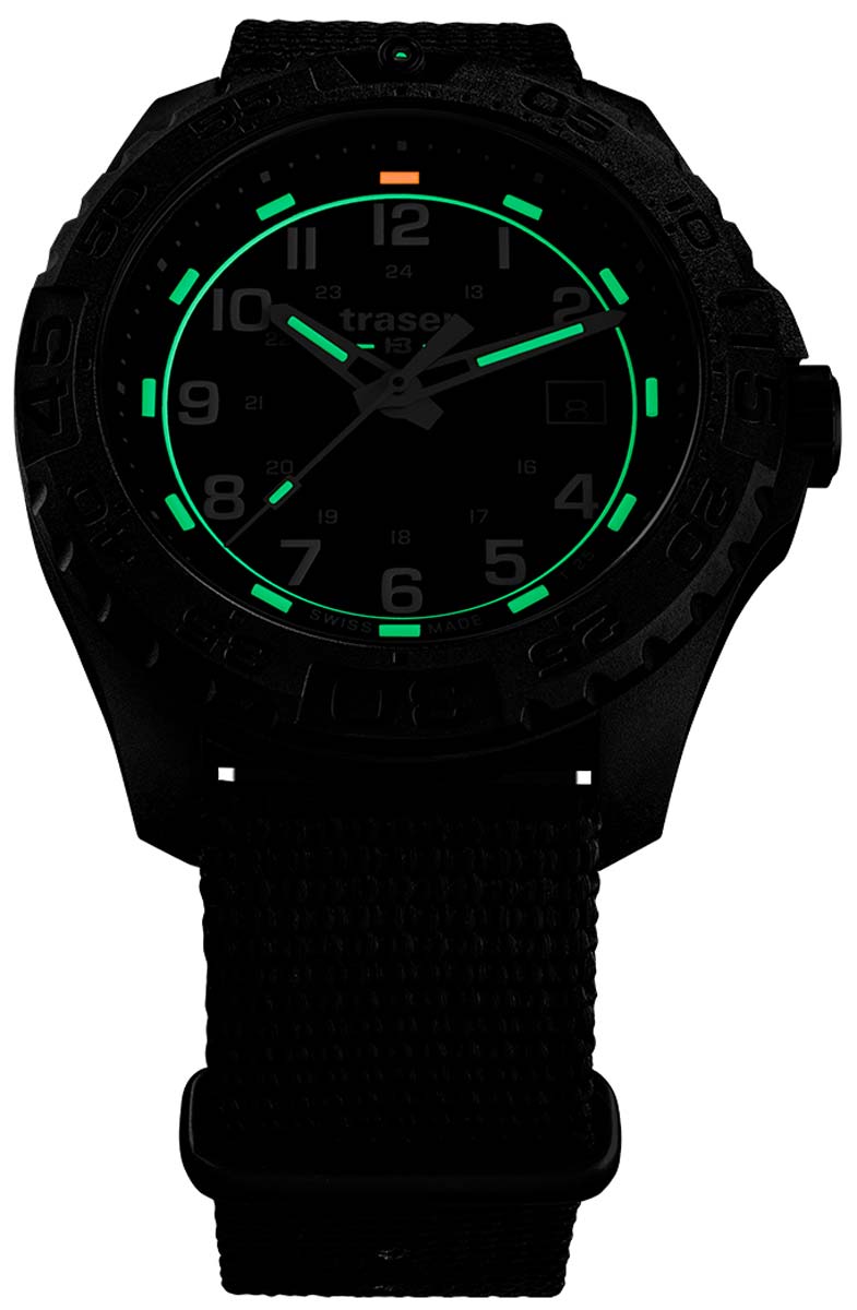 Traser P96 OdP Evolution Black 108673 Herren Uhr • Trigalight Leuchttechnologie • Swiss Made