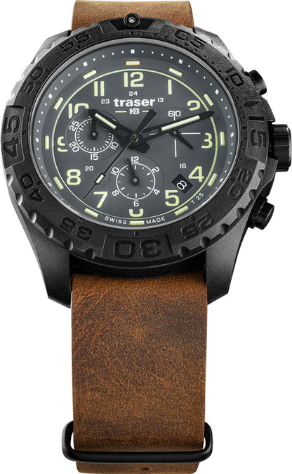 Traser P96 OdP Evolution Chrono 109045 Herren Uhr • Swiss Made Quarzuhr • Saphirglas