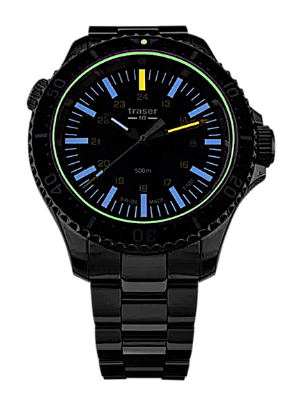 Traser P67 Diver 109370 Herrenuhr • Trigalight T100 • 50 bar wasserdicht