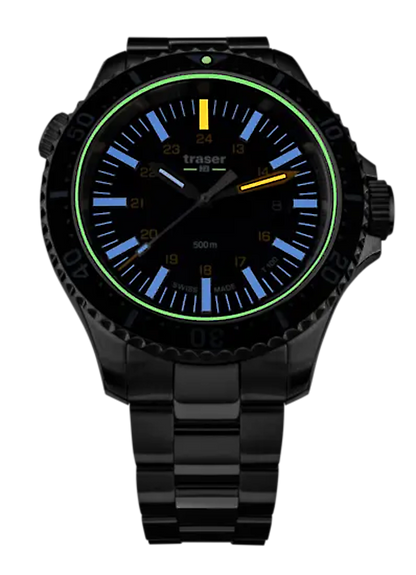 Traser P67 Diver T100 Blue 109372 Herrenuhr • Trigalight • 50 bar