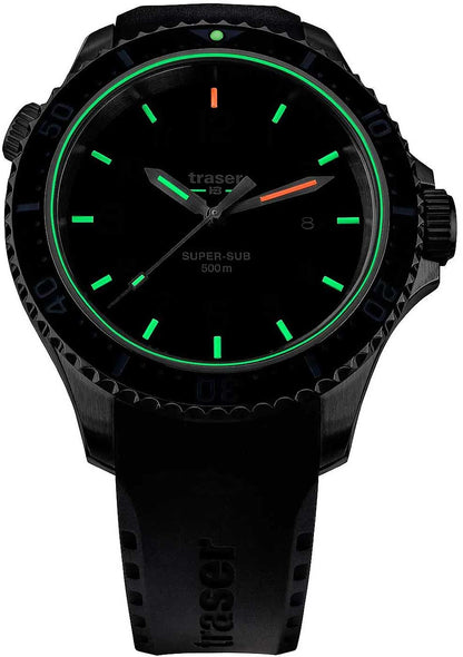 Traser P67 Diver 109377 Men's Watch • trigalight technology • 50 bar water resistant