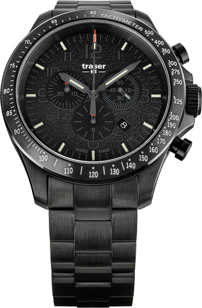 Traser P67 Officer Pro Chronograph 109466 Herren Uhr • Schweizer Quarz-Chronograph • trigalight-Technologie