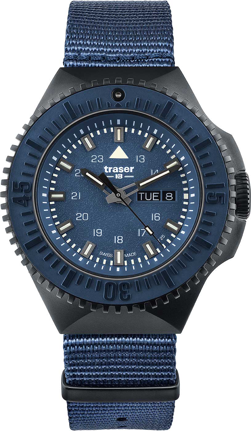 Traser P69 Black Stealth 109856 Herrenuhr • Trigalight H3 • Swiss Made