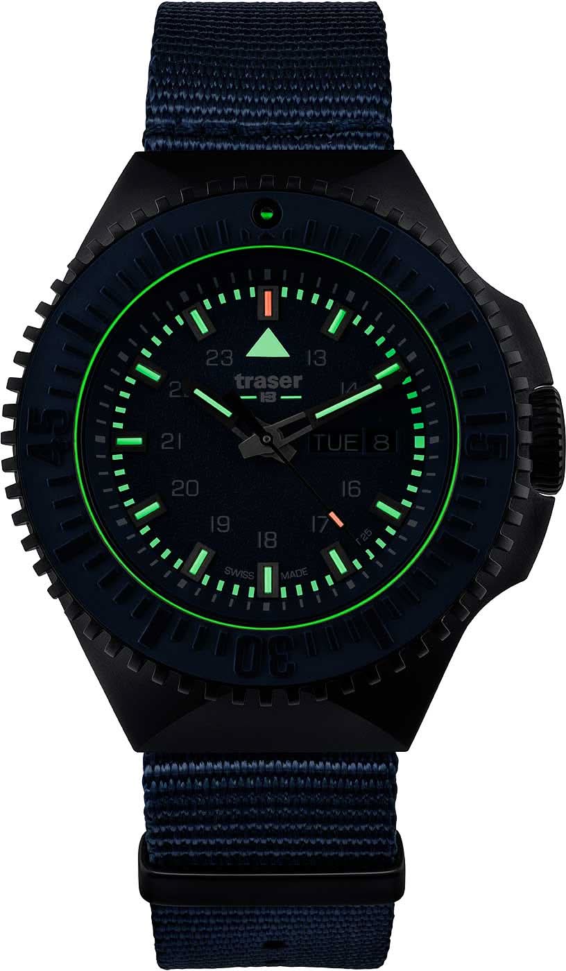Traser P69 Black Stealth 109856 Herrenuhr • Trigalight H3 • Swiss Made
