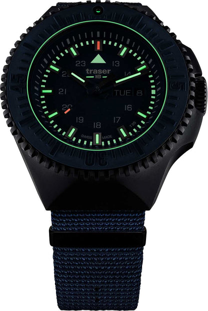 Traser P69 Black Stealth 109856 Herrenuhr • Trigalight H3 • Swiss Made