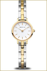Bering Classic 11022-714 Damenuhr • Kratzfestes Saphirglas • Elegantes Bicolor-Design