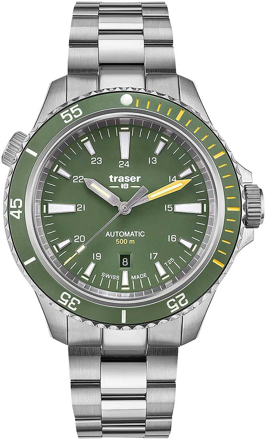 Traser P67 Diver Automatic Green 110328 Men's Watch • Automatic Movement • Sapphire Glass