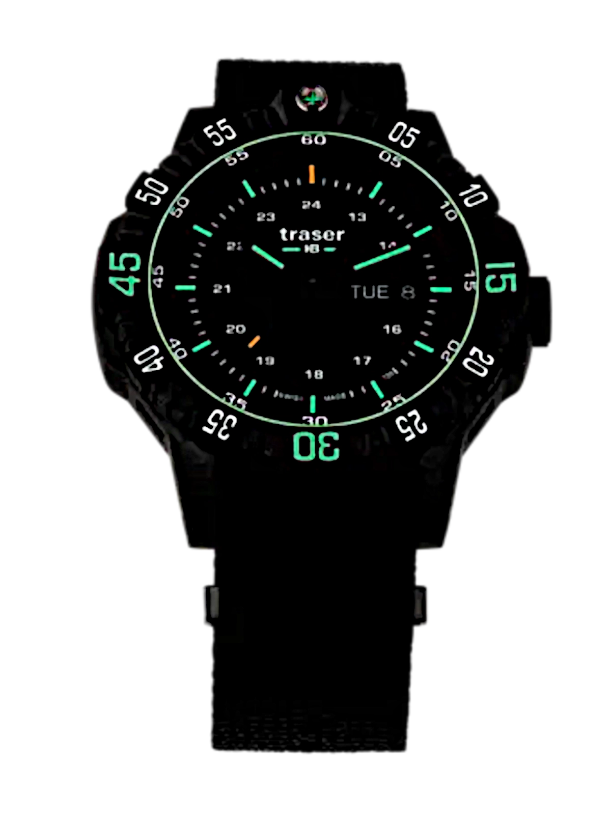 Traser P66 Red Combat 104147 Men's Watch • Swiss Made Quartz • Sapphire Crystal