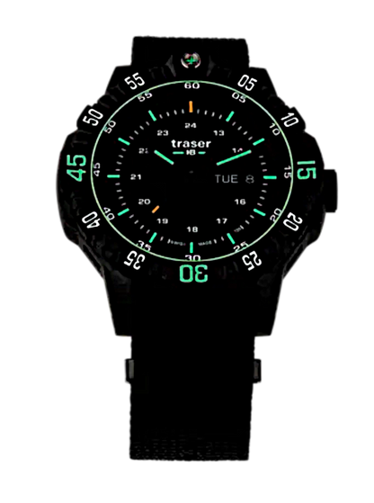 Traser P66 Red Combat 104147 Men's Watch • Swiss Made Quartz • Sapphire Crystal