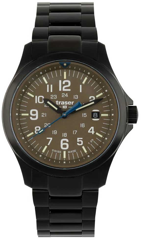 Traser P67 Officer Pro Khaki 111076 Herrenuhr • Trigalight Leuchttechnologie • Swiss Made