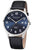 Regent F-1240 Herren Armbanduhr Schwarz/Blau • Mineralglas • Quarzwerk mit Datum