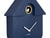 Karlsson Modern Cuckoo KA5768BL Wanduhr Dunkelblau • Kuckucksruf zur vollen Stunde • Pendelwerk, Bild 3