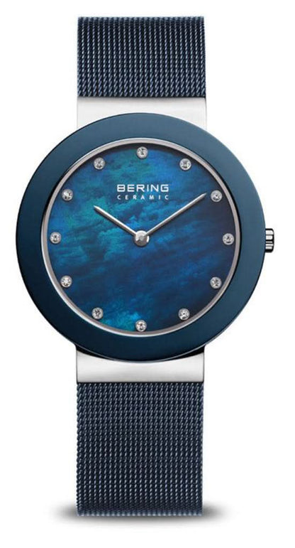 Bering Ceramic 11435-387 Damenuhr • Kratzfestes Saphirglas • High-Tech Keramik