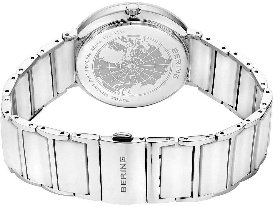 Bering Ceramic 11435-753 Damenuhr • Keramik • Saphirglas