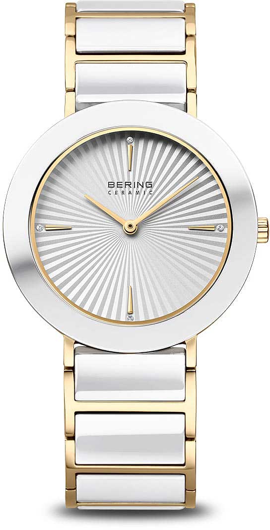 Bering Ceramic 11435-758 Damenuhr • Kratzfestes Saphirglas • High-Tech Keramik