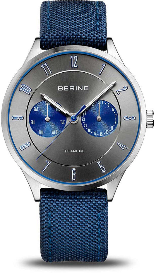 Bering Titanium 11539-873 Herrenuhr • Kratzfestes Saphirglas • Ultraleichtes Titan