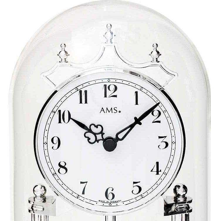 AMS Table Clock 23x15x15 cm Metal • Quartz Movement • Elegant Design