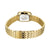 Damenuhr Armband mit goldfarbenem Klappverschluss und umlaufendem Gliederband