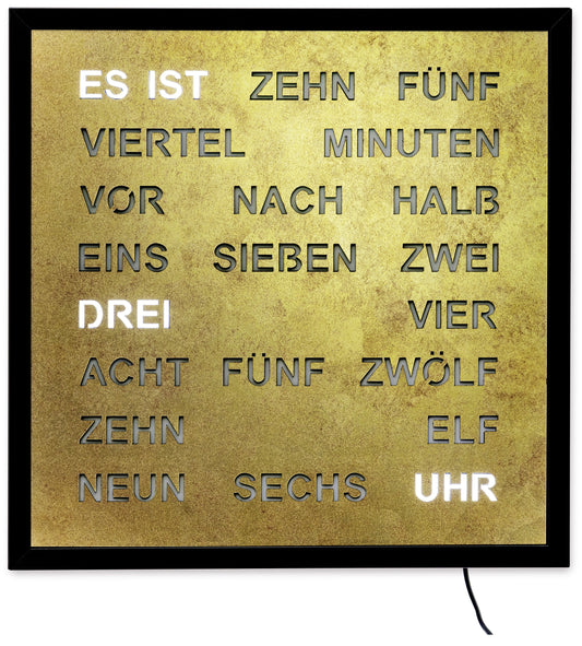 AMS Quarz-Wanduhr 1271 - Metallgehäuse lackiert