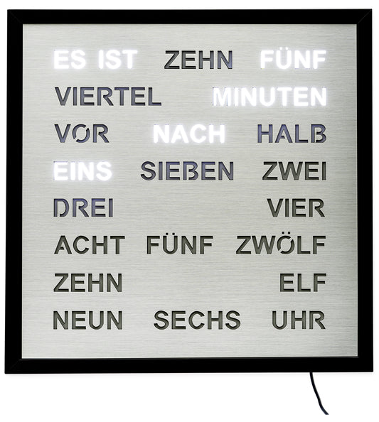 AMS Quarz-Wanduhr 1275 - Metallgehäuse lackiert