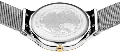 Bering Classic 12934-010 Damenuhr • Kratzfestes Saphirglas • Feines Milanaise-Armband