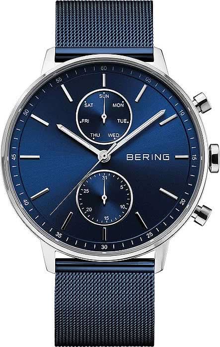 Bering Classic 13242-307 Men's Watch • Scratch-resistant sapphire crystal • Fine Milanese bracelet