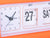 Karlsson Data Flip KA5941OR Wecker Leuchtorange • Klappzahlen-Mechanismus • Geräuschloses Sweep-Uhrwerk, Bild 3