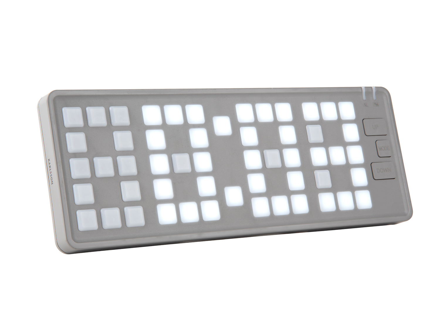 Karlsson Keyboard KA5984GY Wecker Hellgrau • LED-Display • Retro-Keyboard-Design