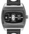 Herrenuhr mit schwarzem Zifferblatt, Automatik- und Digitalanzeige, schwarzen Lederarmband