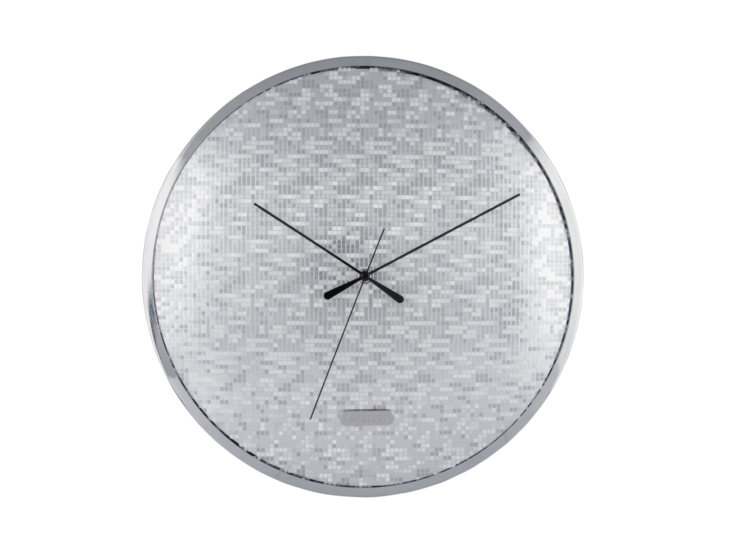 Karlsson Disco KA6005SI Wanduhr Silber • Disco-Kugel-Design • Geräuschloses Sweep-Uhrwerk