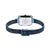 Bering Petite Square 14520-398 Damenuhr • Kratzfestes Saphirglas • Blaues Milanaise-Armband