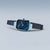 Bering Petite Square 14520-398 Damenuhr • Kratzfestes Saphirglas • Blaues Milanaise-Armband