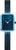 Bering Petite Square 14520-398 Damenuhr • Kratzfestes Saphirglas • Blaues Milanaise-Armband