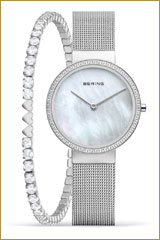 Bering Classic 14531-004-GWP190 Damenuhr • Kratzfestes Saphirglas • Feines Milanaise-Armband