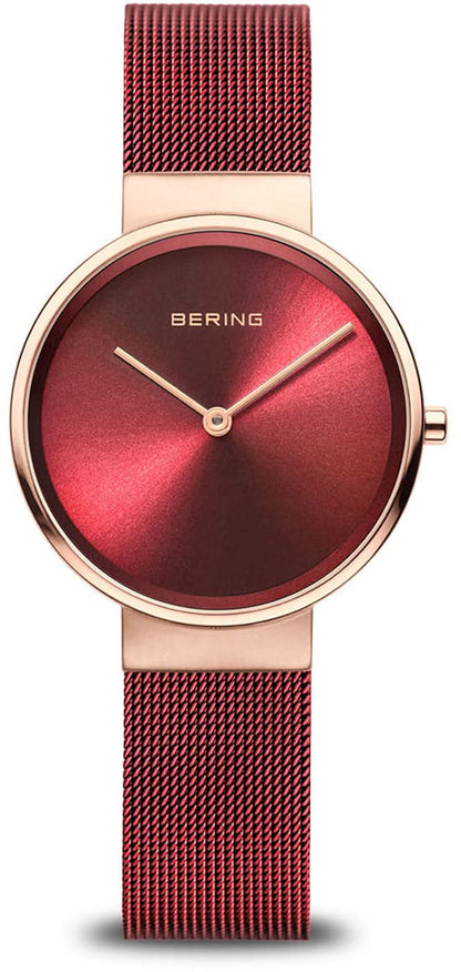Bering Classic 14531-363 Damenuhr • Kratzfestes Saphirglas • Milanaise-Armband
