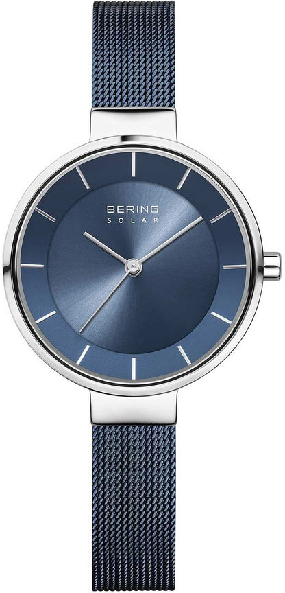 Bering Solar 14631-307 Damenuhr • Kratzfestes Saphirglas • Feines Milanaise-Armband
