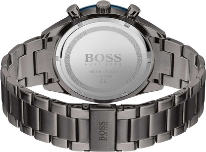 BOSS Santiago 1513863 Herren Uhr • Chronograph • Blau/Grau