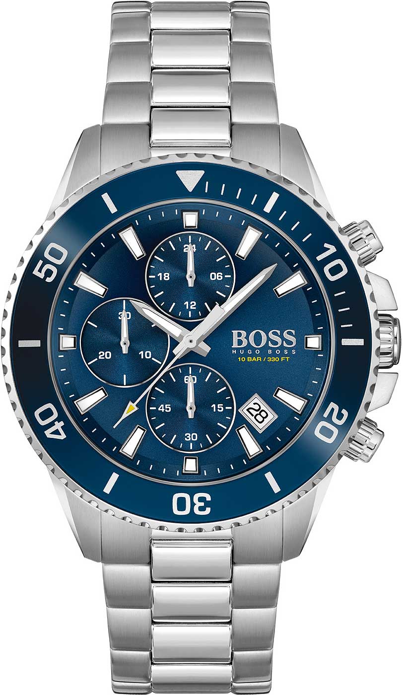BOSS Admiral 1513907 Herren Uhr • Chronograph • Edelstahl