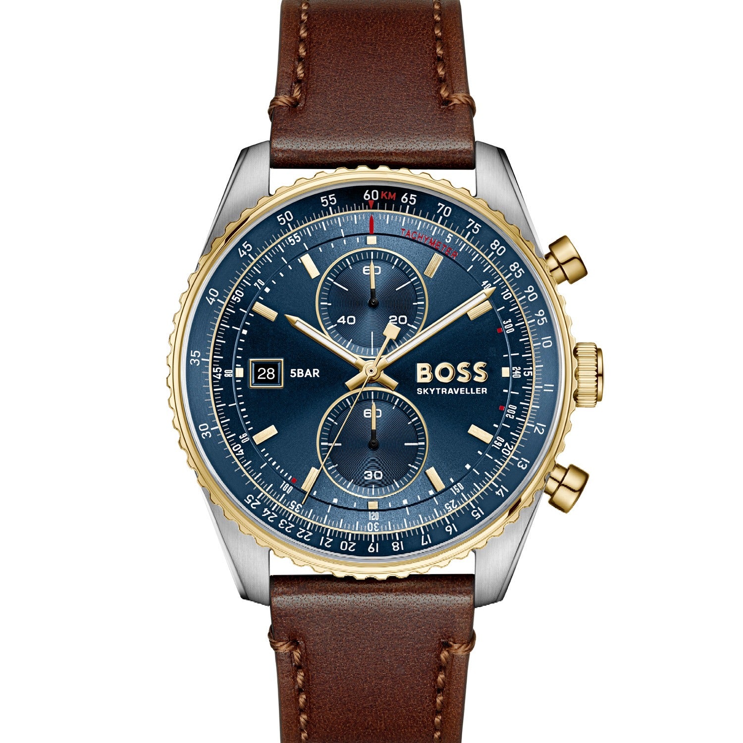 BOSS Skytraveller 1514346 Herren Armbanduhr • Elegantes Design • BOSS Qualität