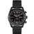 Herren-Chronograph mit Tachymeter von BOSS, schwarzes Zifferblatt, Mesharmband