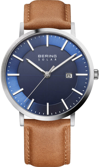 Bering Solar 15439-507 Herrenuhr • Nachhaltiges Solarwerk • Kratzfestes Saphirglas