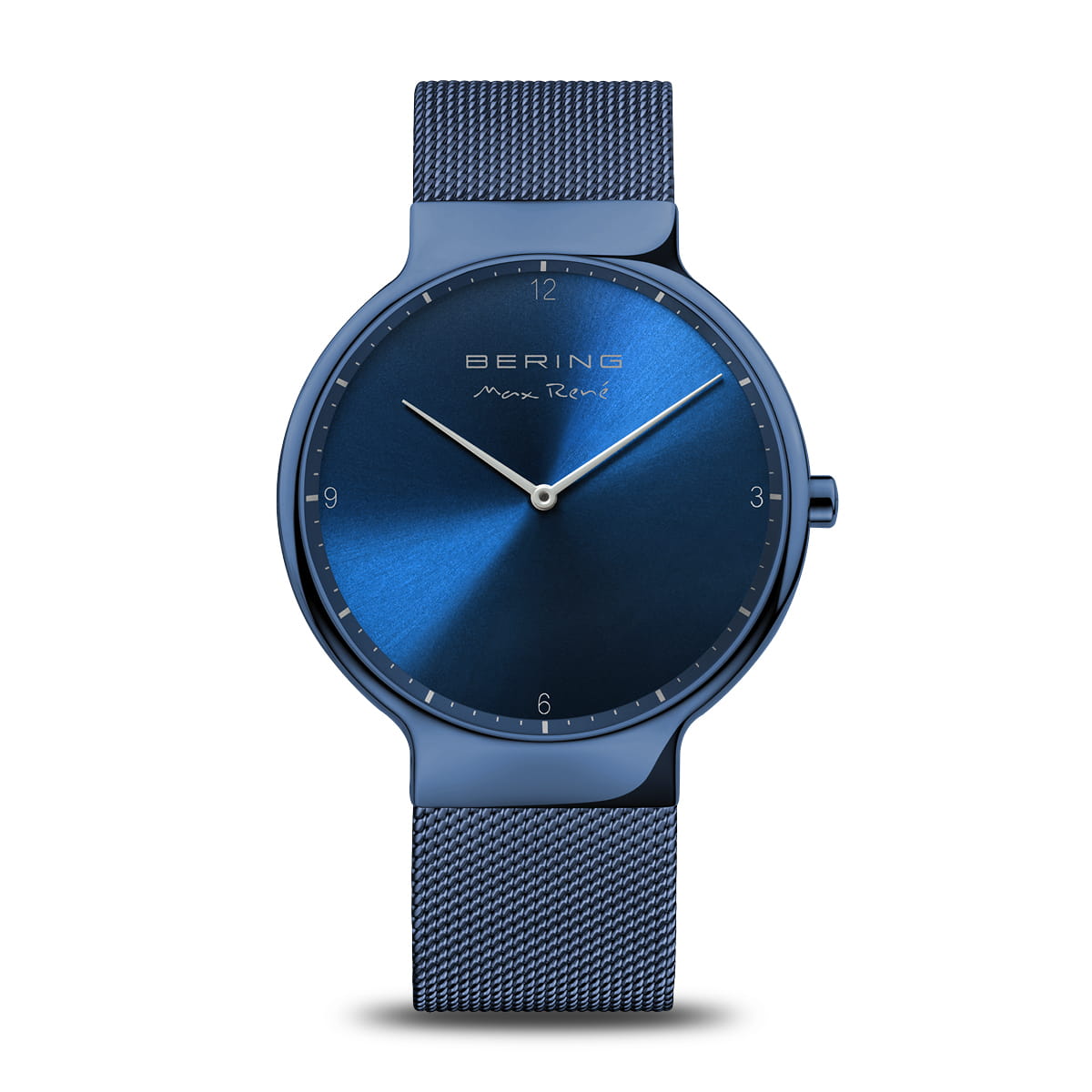 Bering Max René 15540-397 Herrenuhr Blau • Saphirglas • Skandinavisches Design