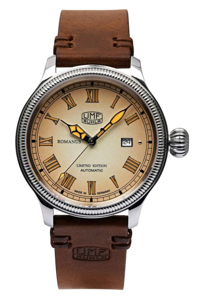 UMF Ruhla Romanus 1558-5 Herrenuhr • Made in Germany • Saphirglas