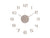 Karlsson DIY Sunset Numbers KA6001WG Wanduhr Warmgrau • DIY-Ziffernanordnung • Modernes Quarzwerk