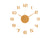 Karlsson DIY Sunset Numbers KA6001YE Wanduhr Ockergelb • Individuell gestaltbar • Modernes Design