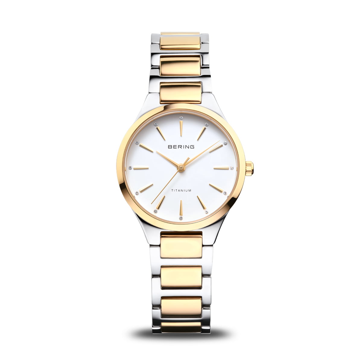Bering Classic 15630-701 Damenuhr Silber-Gold • Saphirglas • Titangehäuse