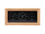 Karlsson Neat Rectangle KA5925BK Wecker Schwarz • Geräuschloses Sweep-Uhrwerk • Thermo-/Hygrometer